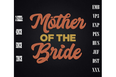 Mother Of The Bride Mother&#039;s Day Embroidery, Gift For Mother