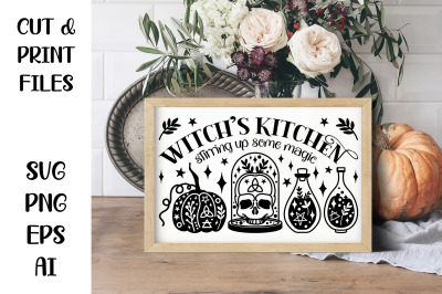 Witches Kitchen SVG, Halloween Sign, Magic potion SVG
