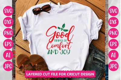 Good Tidings Of Comfort And Joy SVG CUT FILE