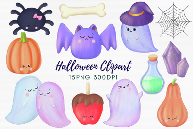 Kawaii Halloween Clipart PNG
