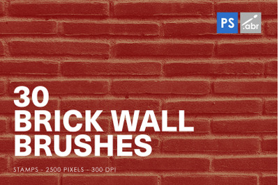30 Brick Wall Photoshop Stamp Brushes