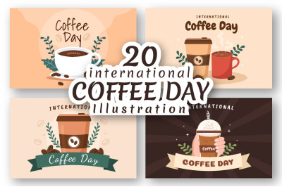 20 International Coffee Day Illustration