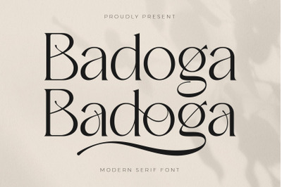 Badoga Typeface