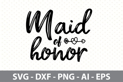 maid of honor svg