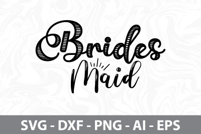 brides maid svg