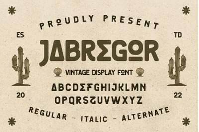 JABREGOR Typeface
