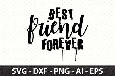 best friend forever svg