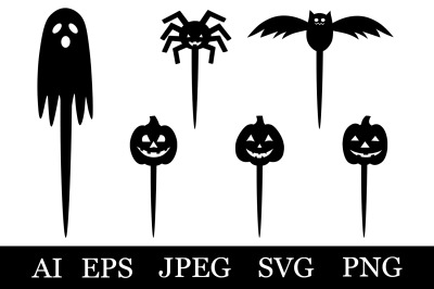 Halloween Cake Topper. Halloween Laser Cut. Pumpkin SVG