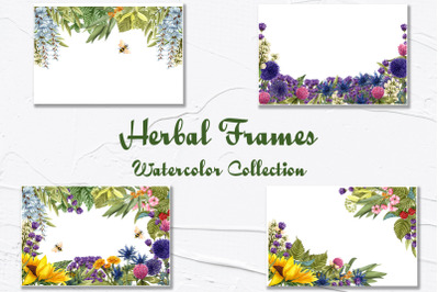 Wild Flowers Watercolor Frames!