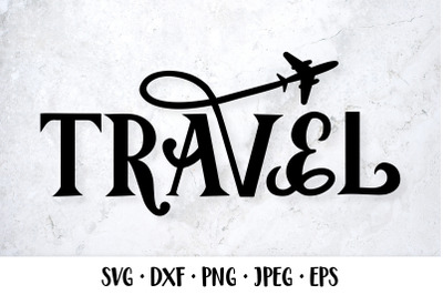 Travel SVG. Hand lettered logo design