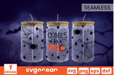 Spider Can Glass Wrap SVG