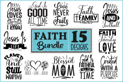 Faith SVG bundle 15 designs