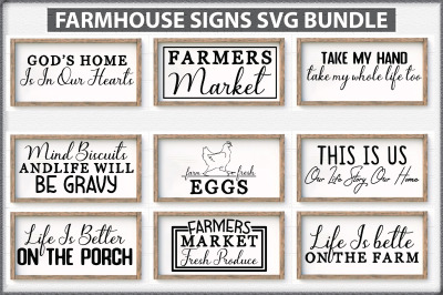 15 Farmhouse Quotes Svg Bundle