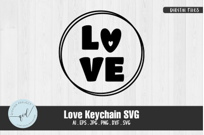 Love Keychain SVG