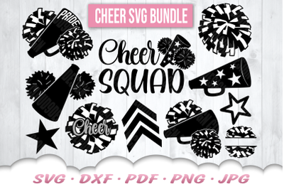 Cheer SVG Bundle | Cheerleader SVG