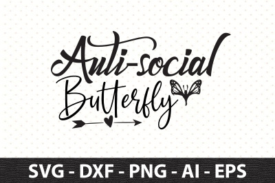 Anti-social Butterfly svg