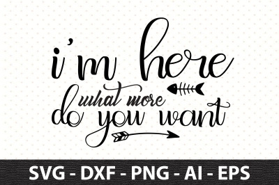 I am here what more do you want svg