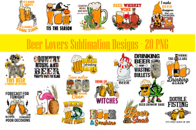 Beer Lovers Sublimation Bundle, Beer Lovers Gift