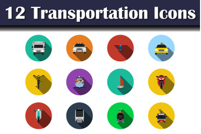 Transportation Icon Set