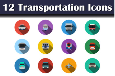 Transportation Icon Set