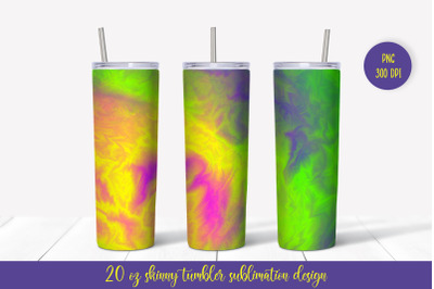 Vibrant Colorful Tumbler Sublimation Wrap. Tumbler Design