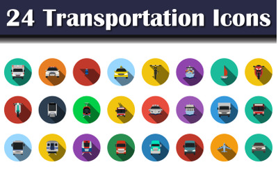 Transportation Icon Set