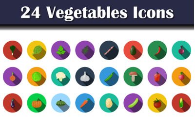 Vegetables Icon Set