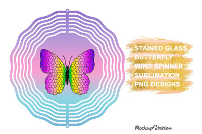 Butterfly Wind Spinner Sublimation Designs| Yard Spinner PNG