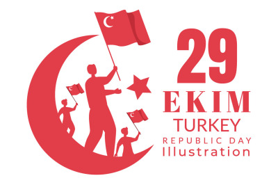 14 Republic Day Turkey Illustration