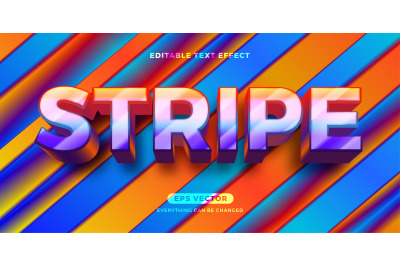 Stripe editable text