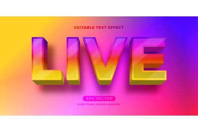 Live editable text