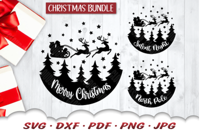 Christmas SVG Bundle | Santa SVG | Merry Christmas SVG
