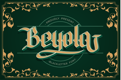 Beyola Blackletter Font