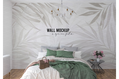 Wall mockup&2C; Wallpaper mockup