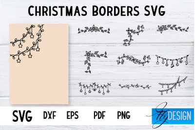 Christmas Borders SVG | Xmas Designs | Christmas SVG