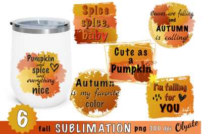 Autumn Quotes PNG.Fall Sublimation Bundles