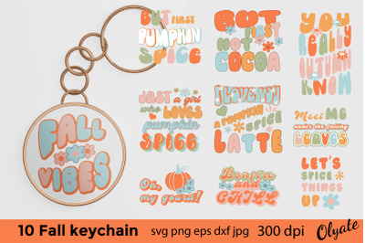 Fall Keychain Bundle. Hippie Keychain SVG. Keychain Quotes