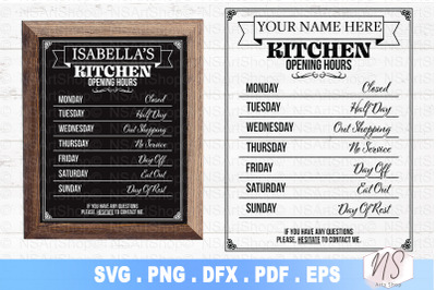 Kitchen Sign SVG, kitchen svg, kitchen sign funny svg, baking svg