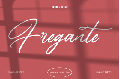 Fregante Script Font