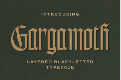 Gargamoth - Blackletter Typeface