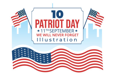 10 Patriot Day USA Celebration Illustration