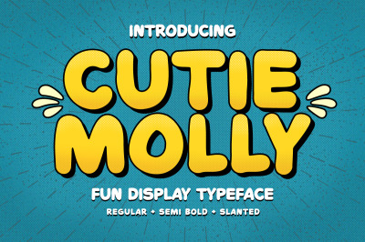 Cutie Molly - Fun Display Typeface