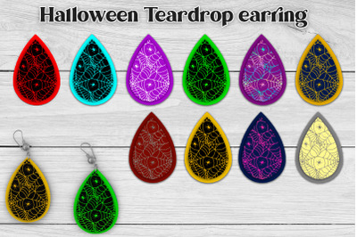 Teardrop earring sublimation | Halloween earring