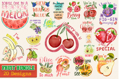 Fruit T-shirt Design Bundle