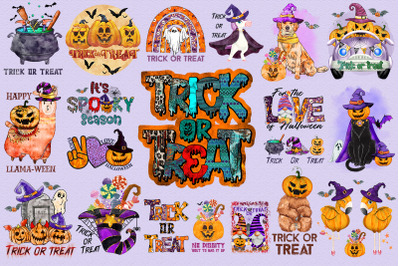 Trick or Treat T-shirt Design Bundle