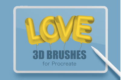 3d Procreate brushes