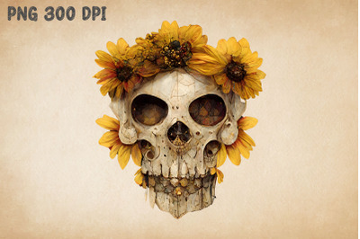 Sunflowers And Skull 2