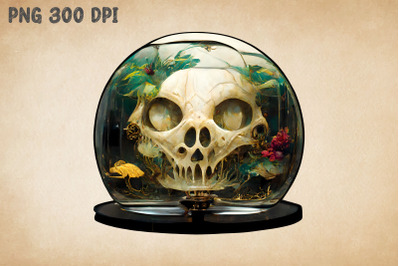 Mystic Skull In A Fish Tank