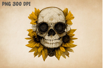 Sunflowers And Skull 3