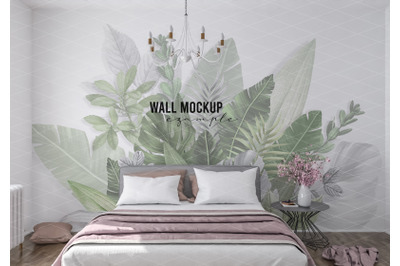 Wall mockup&2C; Wallpaper mockup